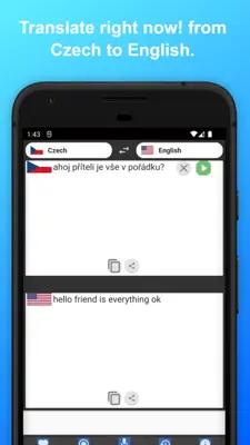 English to Czech Translator android App screenshot 3